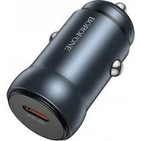 Caricabatterie Auto Borofone BZ32 Fresh, 30W, 3A, 1 x USB-C, Grigio — 3