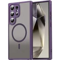 Custodia MagSafe per Samsung Galaxy S24 Ultra S928, Techsuit, HaloFrost II, Viola — 3