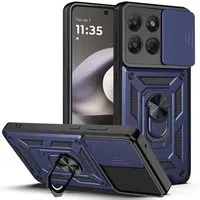 Custodia per Motorola Moto G37 Power, Techsuit, CamShield, Blu — 3