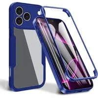 Custodia per Apple iPhone 17 Pro Max, Techsuit, ColorVerse 360, Blu — 3