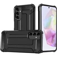 Custodia per Samsung Galaxy A35 5G A356, Techsuit, Hybrid Armor, Nera — 3