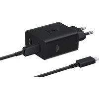 Caricabatterie di rete Samsung con cavo USB-C, 50W, 3A, 2 x USB-C, nero EP-T5020XBEGEU — 3