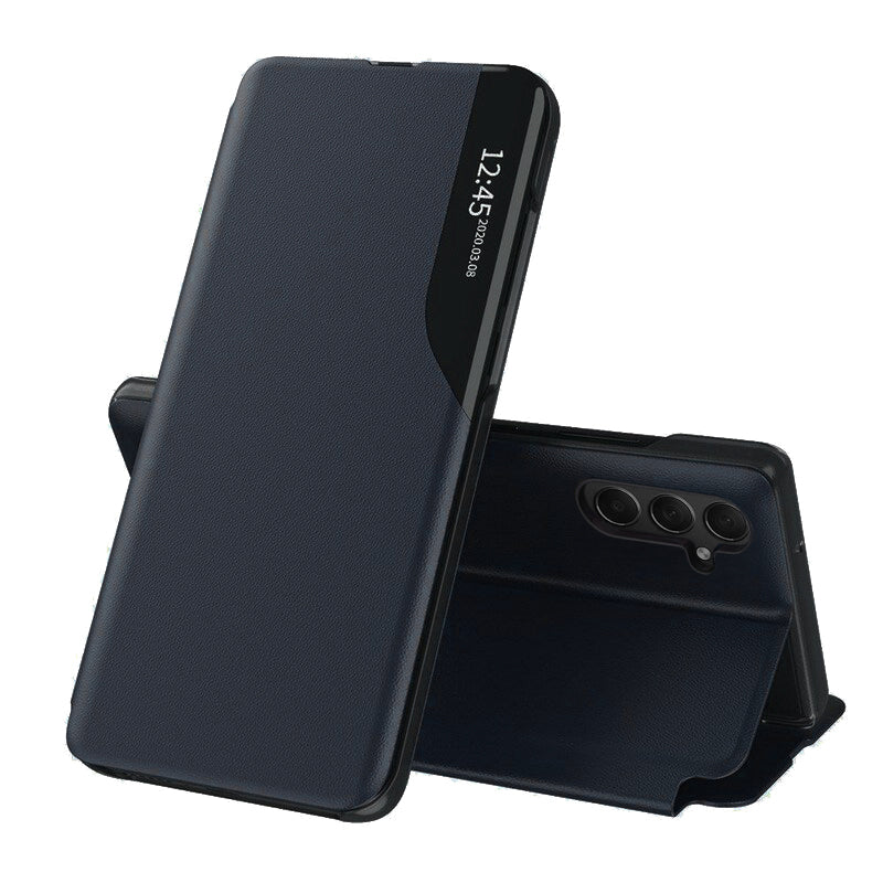 Techsuit Custodia per Samsung Galaxy S25 S931, Techsuit, eFold, Blu Scuro