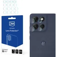 Pellicola protettiva per fotocamera posteriore 3MK Protection per Motorola Moto G86 Power / G86, Vetro Flessibile, Set da 4 pezzi, Trasparente — 3