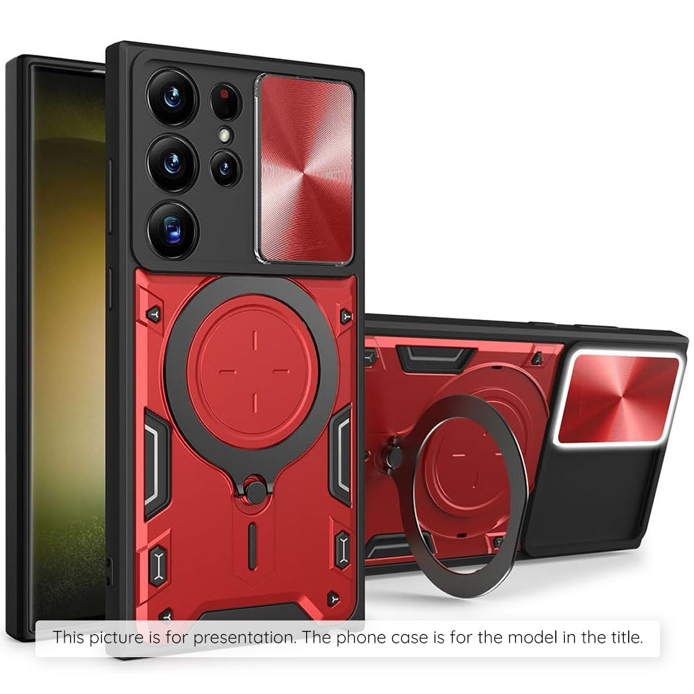 Techsuit Custodia per Samsung Galaxy Z Flip8 F776, Techsuit, CamGuard Pro, Rossa