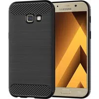 Custodia per Samsung Galaxy A5 (2017) A520, Techsuit, Carbonio, Nera — 3