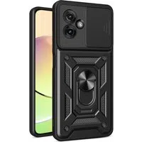 Custodia per Motorola Moto G55, Techsuit, CamShield, Nera — 3