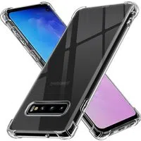 Custodia per Samsung Galaxy S10 G973, Techsuit, Shockproof Clear, Trasparente — 3
