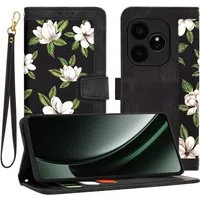 Custodia per Realme GT 6T / GT 6, Techsuit, FlipCraft, Nera — 3