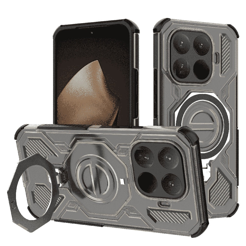Techsuit Custodia per Xiaomi 15T Pro, Techsuit, Carbon Shield Pro, Fumo