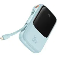 Batteria Esterna Baseus Qpow Pro, 20000mAh, 20W, QC + PD, 1 x Lightning - 1 x USB-A - 1 x USB-C, Blu PPQD030003 — 3