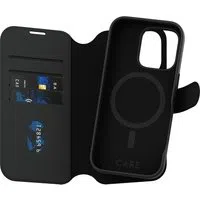 Custodia MagSafe per Apple iPhone 16 Pro, PanzerGlass, Care Feature Tango Two-in-One, Nera — 3