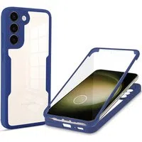 Custodia per Samsung Galaxy S23+ S916, Techsuit, ColorVerse 360, Blu — 3