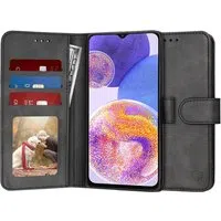 Custodia per Samsung Galaxy A23 5G A236 / A23 A235, Techsuit, Diary Book, Nera — 3