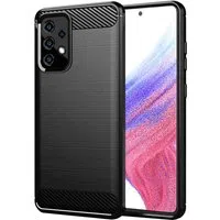 Custodia per Samsung Galaxy A53 5G A536, Techsuit, Carbonio, Nera — 3