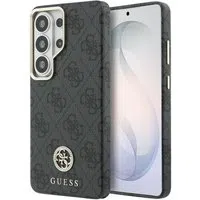 Custodia MagSafe per Samsung Galaxy S26 Ultra S948, Guess, Strass Round Logo, Nera — 3