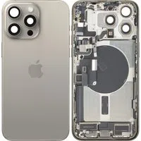 Cover Batteria Apple iPhone 15 Pro Max, Con Scocca Centrale, Parti Complete, Beige (Titanio Naturale), Swap Premium — 3