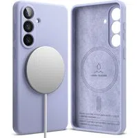 Custodia MagSafe per Samsung Galaxy S26 S942, Ringke, Silicone, Viola — 3