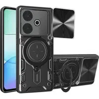 Custodia per Xiaomi Poco M6 4G / Redmi 13, Techsuit, CamGuard Pro, Nera — 3