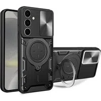 Custodia per Samsung Galaxy S24 S921, Techsuit, CamGuard Pro, Nera — 3
