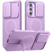 Custodia MagSafe per Samsung Galaxy A57 5G, Tech-Protect, Kevlar Aura, Viola — 3