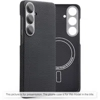 Custodia MagSafe per Honor Magic7 Pro, Techsuit, Fibra di Aramide, Nera — 3