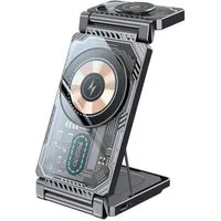 Caricabatterie Wireless Yesido DS25 3in1, 15W, 1.67A, Nero — 3