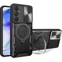 Custodia per Samsung Galaxy A55 5G A556, Techsuit, CamGuard Pro, Nera — 3