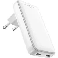 Caricabatterie Retea Fixed Slim, 45W, 3A, 2 x USB-C, Bianco — 3