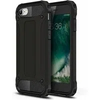 Custodia per Apple iPhone SE (2022) / SE (2020) / 8 / 7, Techsuit, Hybrid Armor, Nera — 3