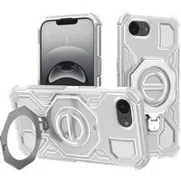 Custodia per Apple iPhone 17e / 16e, Techsuit, Carbon Shield Pro, Bianca — 3