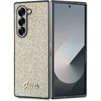 Custodia per Samsung Galaxy Z Fold6 F956, Guess, Glitter Script, Dorata — 3