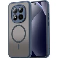 Custodia MagSafe per Xiaomi Redmi Note 15 Pro 5G, Techsuit, HaloFrost II, Blu Navy — 3