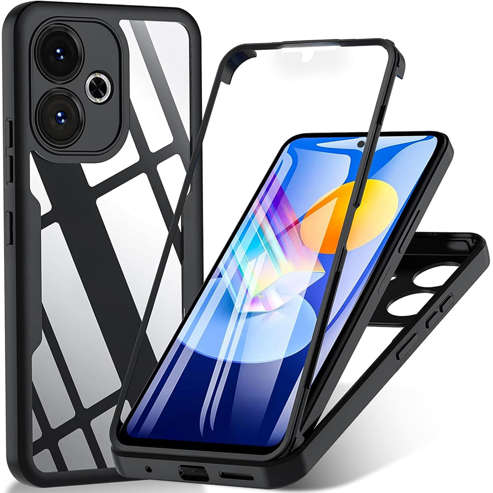 Custodia per Xiaomi Poco M6 4G / Redmi 13, Techsuit, ColorVerse 360, Nera