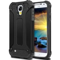 Custodia per Samsung I9500 Galaxy S4, Techsuit, Hybrid Armor, Nera — 3