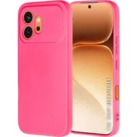 Custodia per Honor 600, Techsuit, SoftFlex, Rosa Scuro — 3