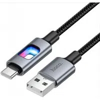 Cavo Dati e Ricarica USB-A - USB-C HOCO U144 Led, 18W, 1.2m, Nero — 3