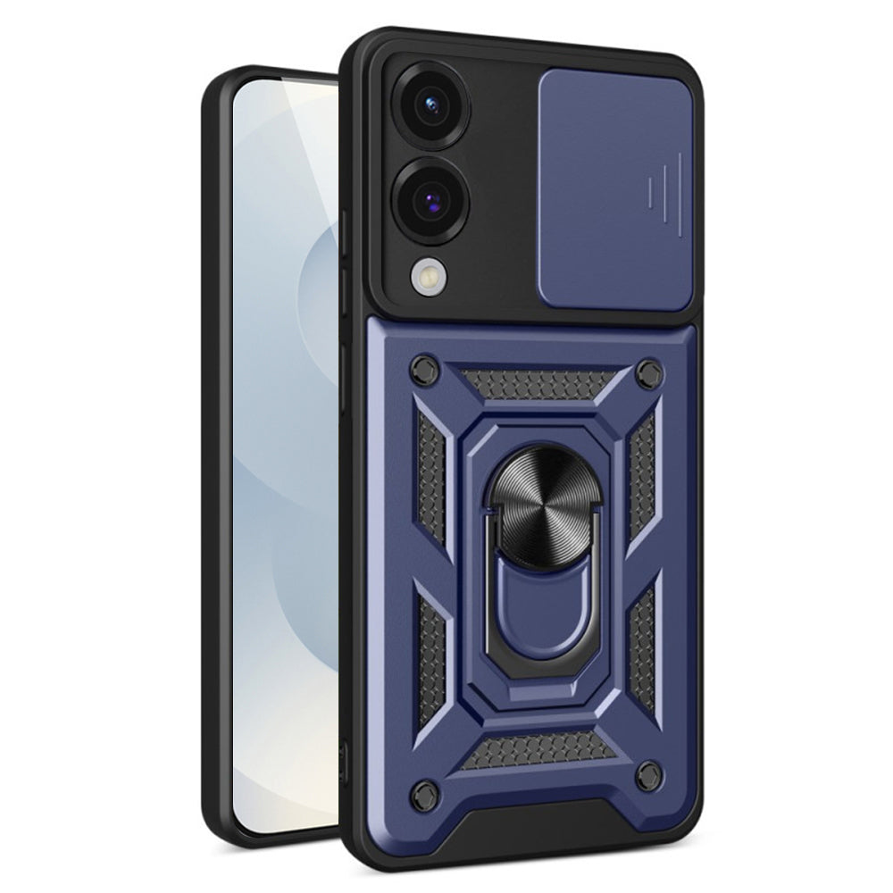 Techsuit Custodia per Samsung Galaxy S25 Edge S937, Techsuit, CamShield, Blu