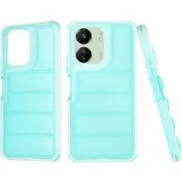 Custodia per Xiaomi Redmi 13C 5G / 13C / Poco C65, Techsuit, Wave Shield, Turchese — 3