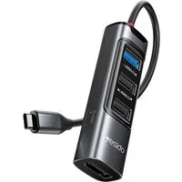 Hub USB-C Yesido HB23, 5in1, Grigio — 3