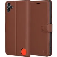 Custodia per Nothing CMF Phone 1, Techsuit, Leather Folio, Marrone — 3