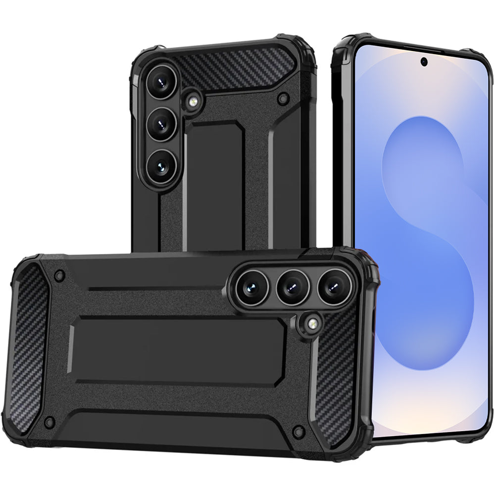 Techsuit Custodia per Samsung Galaxy S25+ S936, Techsuit, Hybrid Armor, Nera