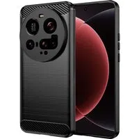 Custodia per Xiaomi 15 Ultra, Techsuit, Carbonio, Nera — 3