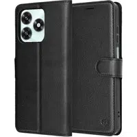 Custodia per Honor X5c Plus, Techsuit, Leather Folio, Nera — 3