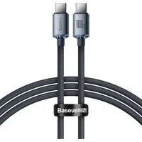 Cavo dati e ricarica USB-C - USB-C Baseus Crystal Shine Series, 100W, 2m, nero CAJY000701 — 3