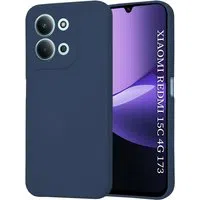 Custodia per Xiaomi Redmi 15C 5G / 15C 4G, Techsuit, SoftFlex, Blu scuro — 3