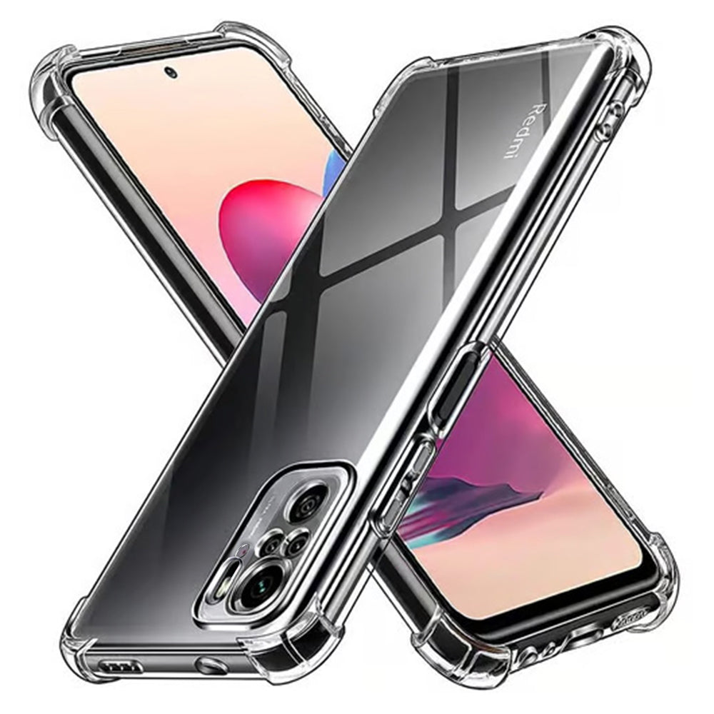 Custodia per Xiaomi Poco M5s / Redmi Note 10S / Note 10, Techsuit, Shockproof Clear, Trasparente