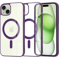 Custodia MagSafe per Apple iPhone 15 Plus, Techsuit, Pro, Viola — 3