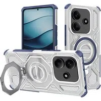 Custodia per Xiaomi Redmi Note 14 5G, Techsuit, Carbon Shield Pro, Blu — 3