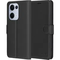 Custodia per Oppo Reno13, Techsuit, Leather Folio, Nera — 3